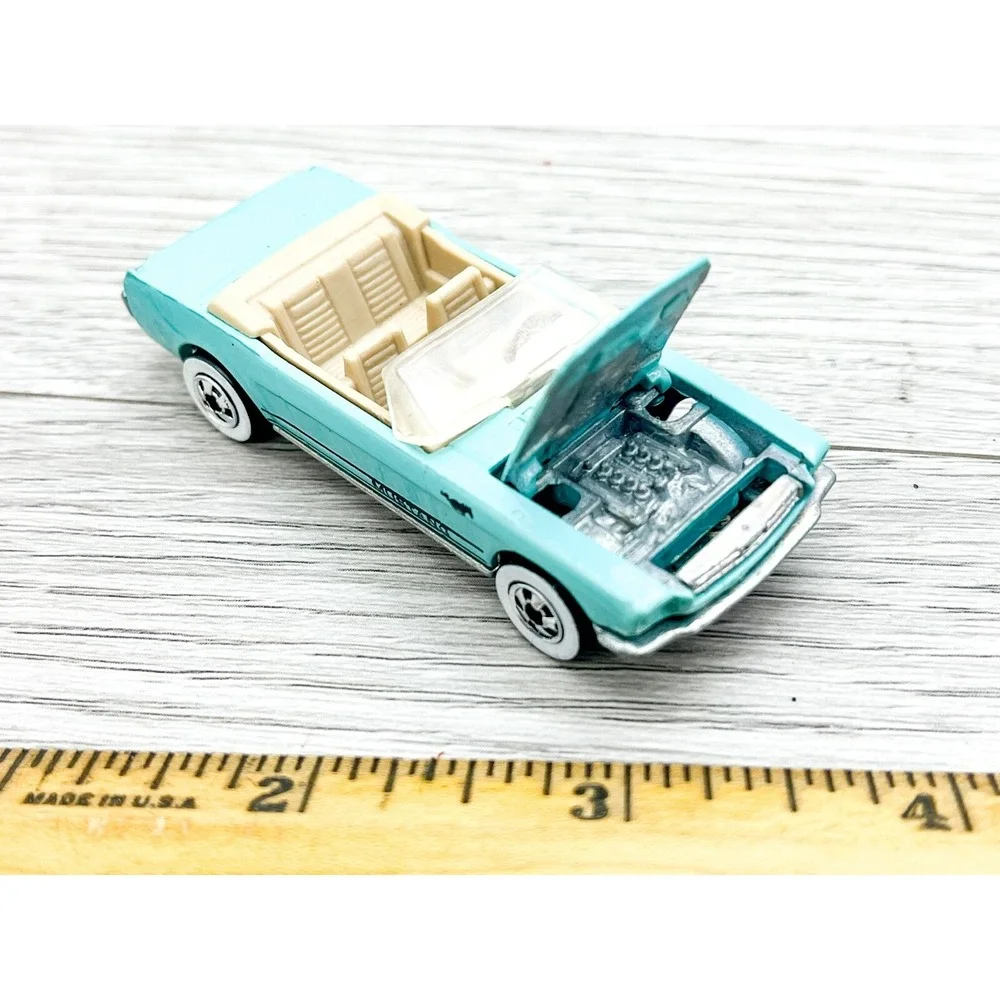 Vintage 1983 Hot Wheels '65‎ Ford Mustang Convertible Blue Diecast Car